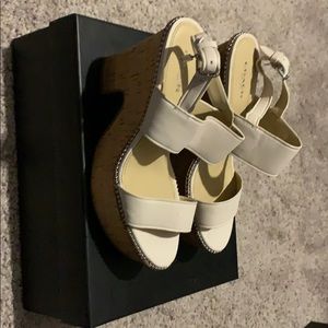 Coach leather sandals. Worn once.
